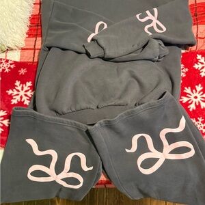 Edikted Gray and Pink Pants & Jumpsuit Set